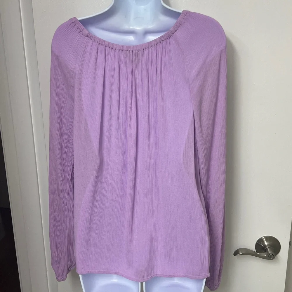 148. Sanctuary Purple Ballet neck Long Sleeve Top, S, Can be worn off shoulders - Picture 2 of 10